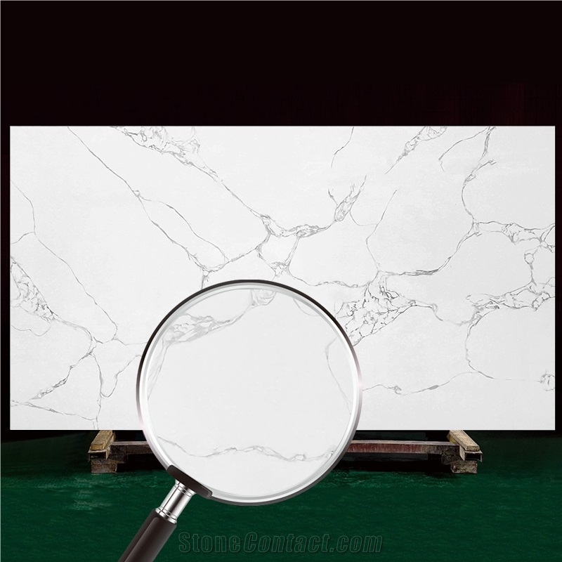 5047 River Thrill Quartz Stone Slab For Dining Table