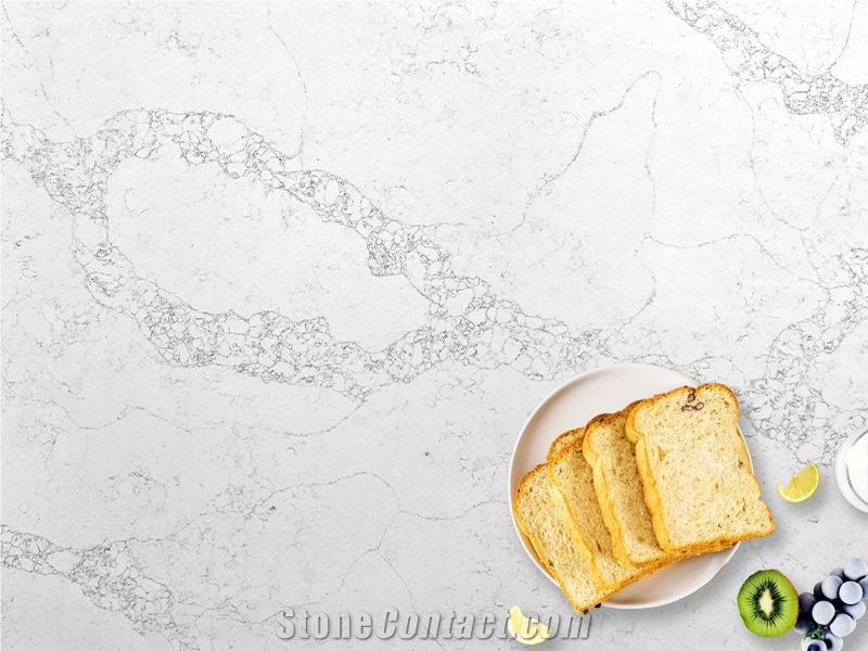 Artificial Moon White Quartz Slab & Tile