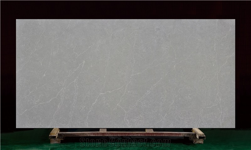 Artificial Quartz Grey Quartz Slabs Jazz Quartz Ston