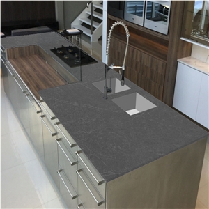 Artificial Stone Grey Quart Stone Slab Modern Jazz Slabs
