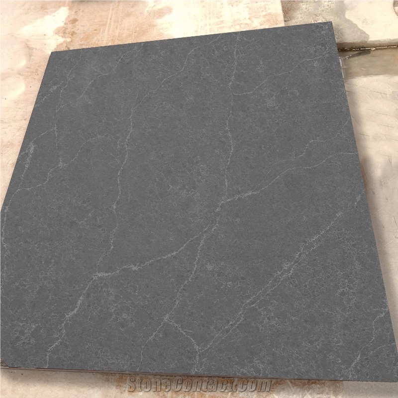 Artificial Stone Grey Quart Stone Slab Modern Jazz Slabs