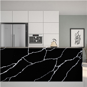 Bar Counter Countertops 5024 Nero Statuary Artificial Stone