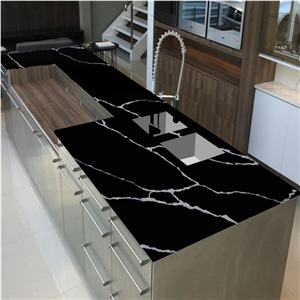 Bar Counter Countertops 5024 Nero Statuary Artificial Stone