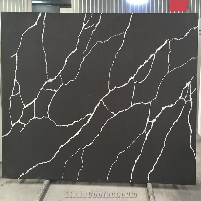 Bar Counter Countertops 5024 Nero Statuary Artificial Stone