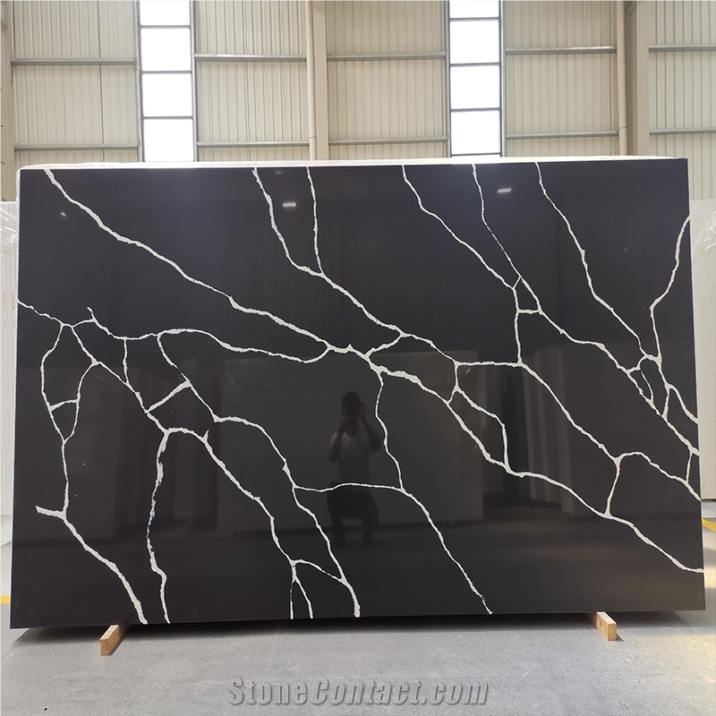 Bar Counter Countertops 5024 Nero Statuary Artificial Stone