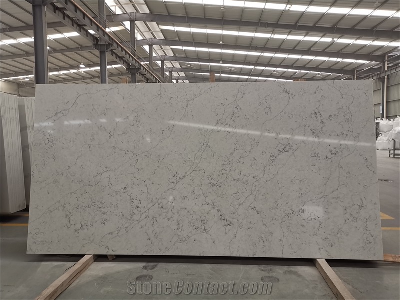 Beauty Quartz White Destiny Slabs Artificial Quartz