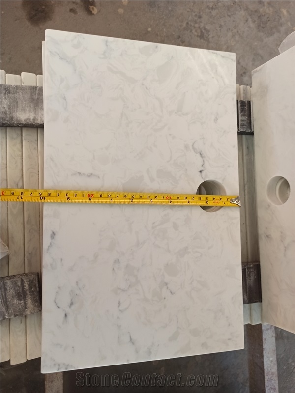 Beauty Quartz White Destiny Slabs Artificial Quartz
