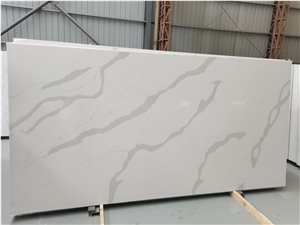 Beige Quartz Ocean Wave Artificial Quartz Slabs