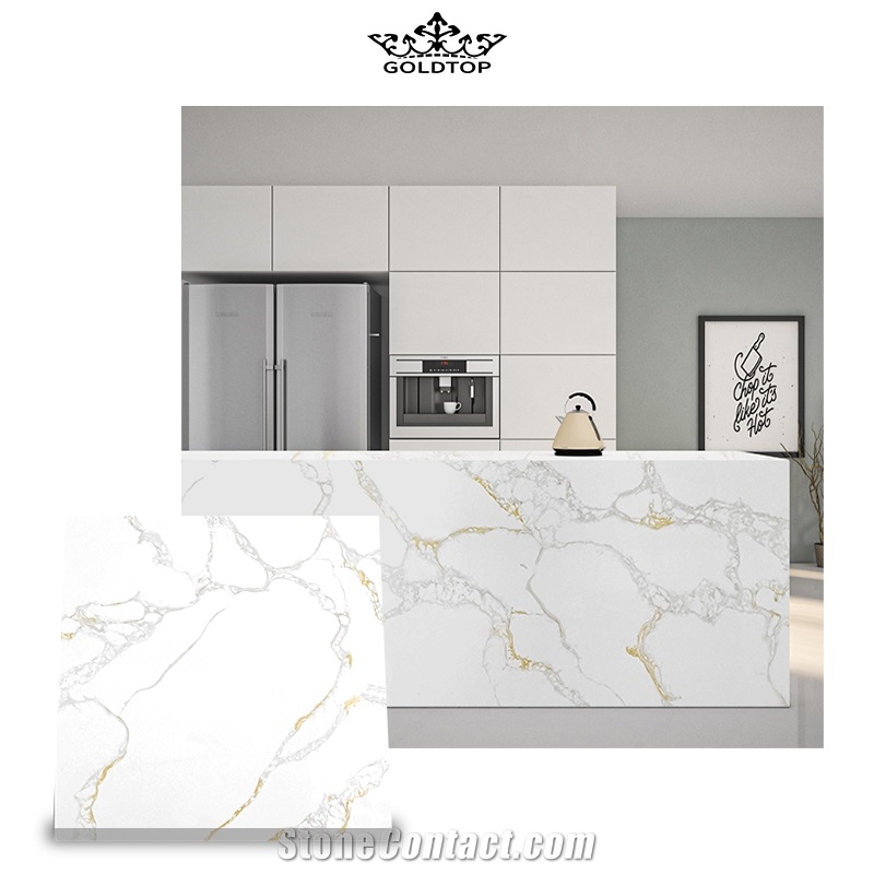 Bookmatch 5058 Calacatta Ocean Artificial Quartz Stone