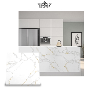 Bookmatch 5058 Calacatta Ocean Artificial Quartz Stone