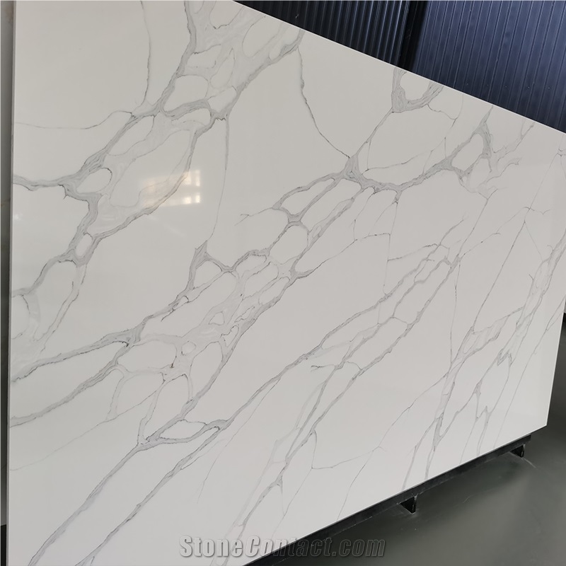 Bookmatch 5062 Victoria Artificial Quartz Stone Countertop