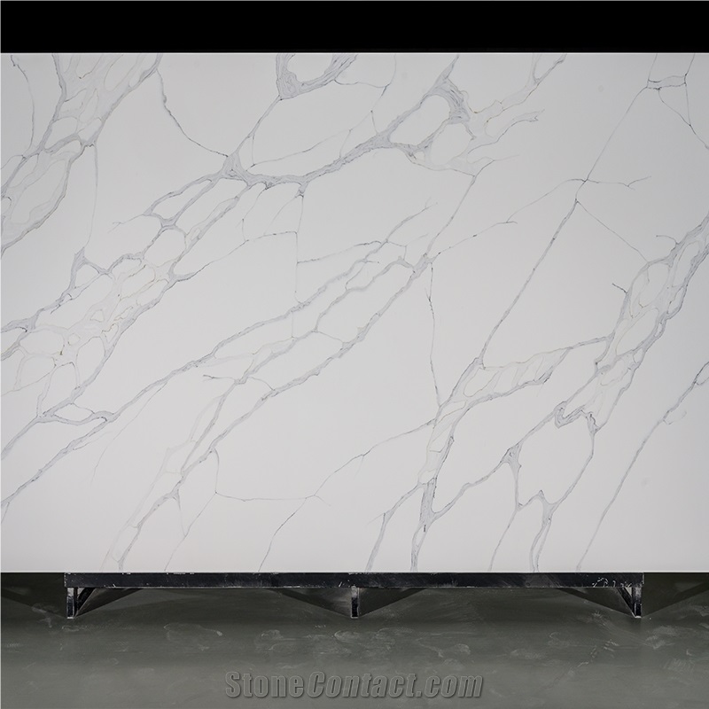 Bookmatch 5062 Victoria Artificial Quartz Stone Countertop