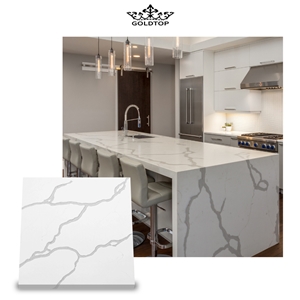 Calacatta 5051 Maserati Artificial Quartz Stone Countertop
