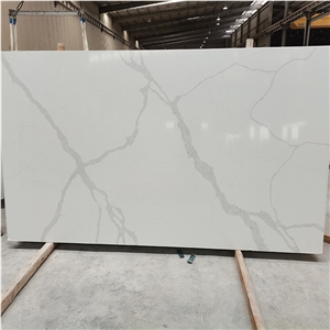 Calacatta Mystero Artificial Quartz Stone Slab Tiles Kitchen