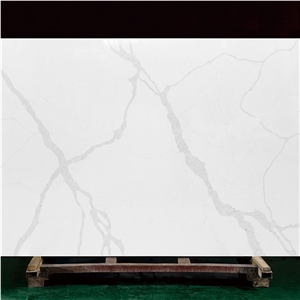 Calacatta Mystero Artificial Quartz Stone Slab Tiles Kitchen