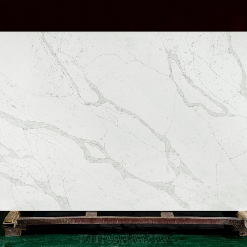 Clacatta 5063 Verona Artificial Quartz Stone Slab Tiles
