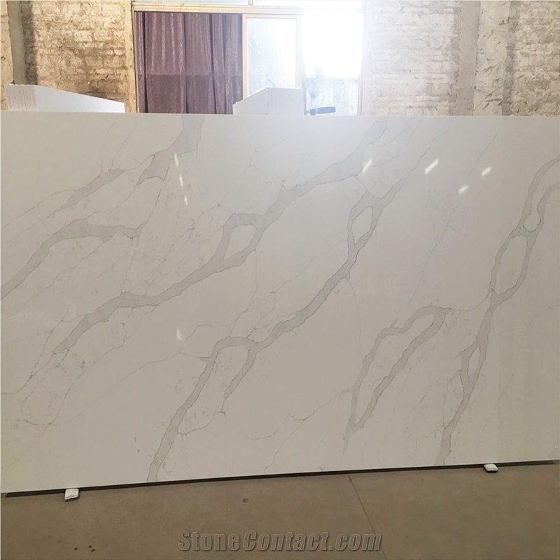 Clacatta 5063 Verona Artificial Quartz Stone Slab Tiles