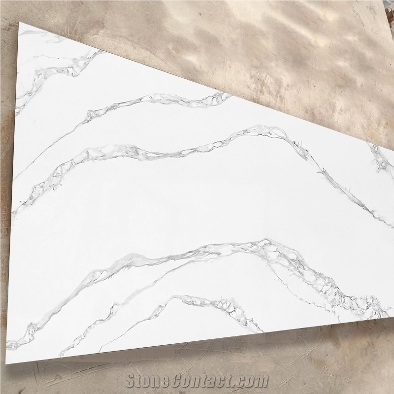 Grey Veins Calacatta 5045 River Valley Artificial Quartz