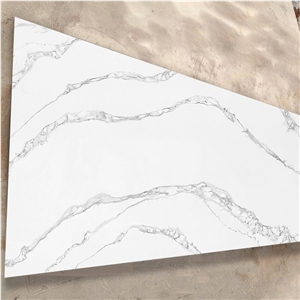 Grey Veins Calacatta 5045 River Valley Artificial Quartz