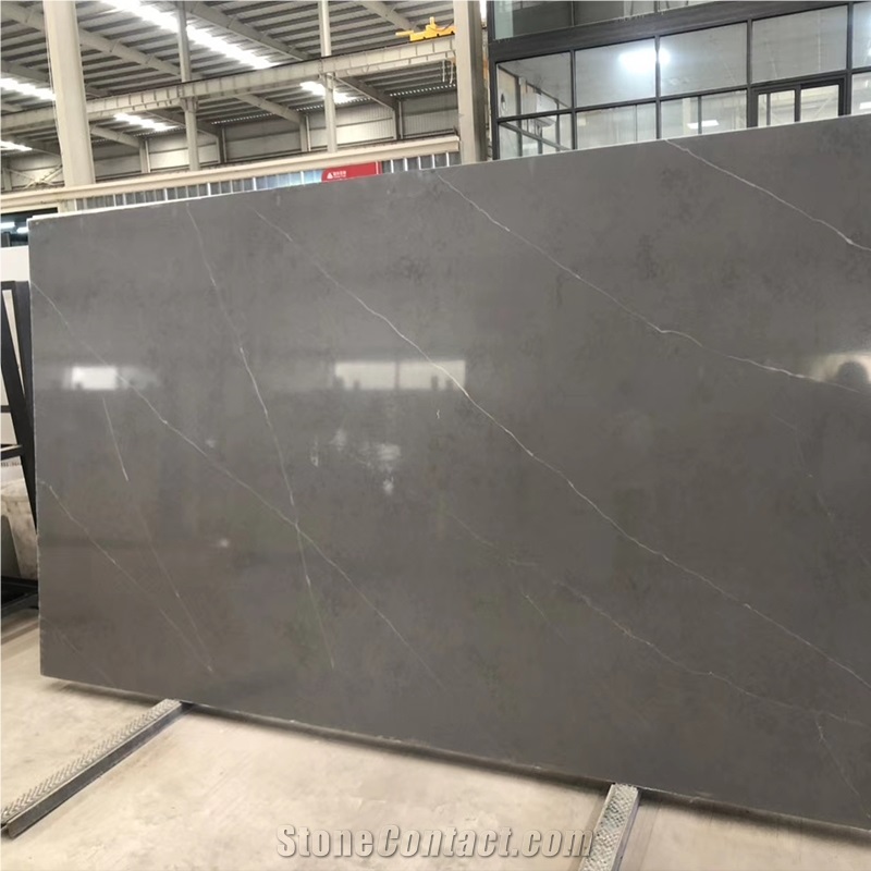 Hot Sale Artificial Quartz Polished Black Stone