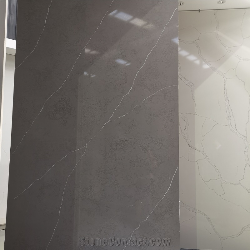 Hot Sale Artificial Quartz Polished Black Stone