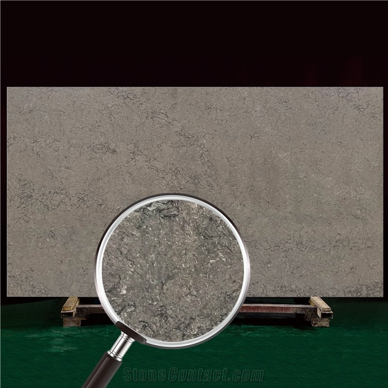 Hot Sale Grey Quartz Solid Surface Artificial Stone