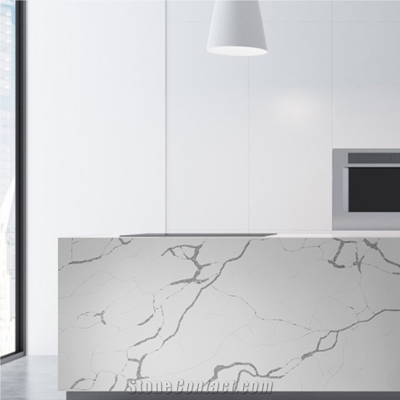 Literature And Art Polished Artificial Countertops Kitchen