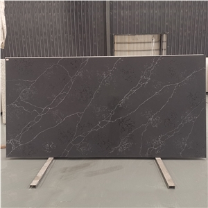 Man Made Stone Artificial Grey Quartz Slab
