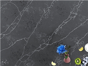 Man Made Stone Artificial Grey Quartz Slab