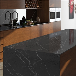 Man Made Stone Artificial Grey Quartz Slab