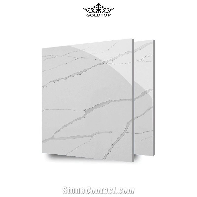 Polished Artificial Quartz Slab For Home Decoration