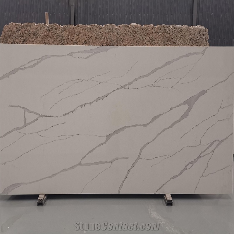 Polished Artificial Quartz Slab For Home Decoration
