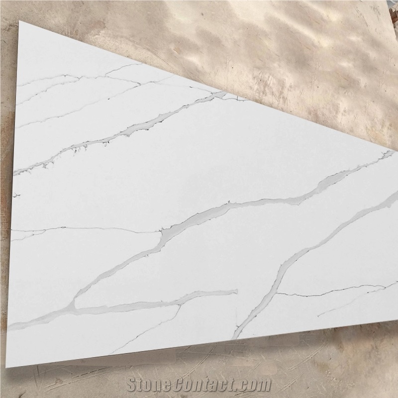 Polished Artificial Quartz Slab For Home Decoration