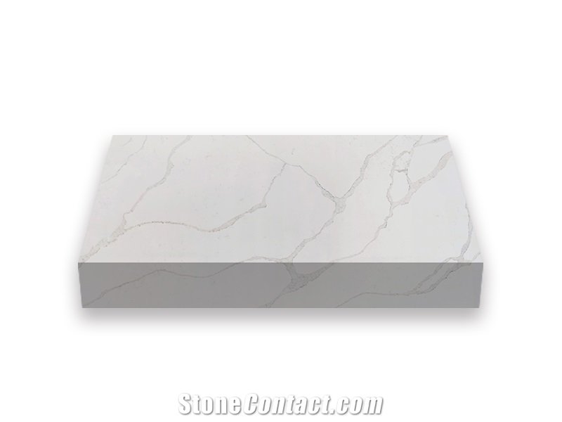 White Green  Artificial Quartz Stone Slabs