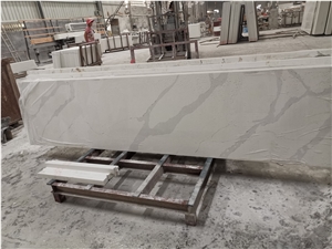 White Green  Artificial Quartz Stone Slabs