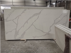 White Green  Artificial Quartz Stone Slabs