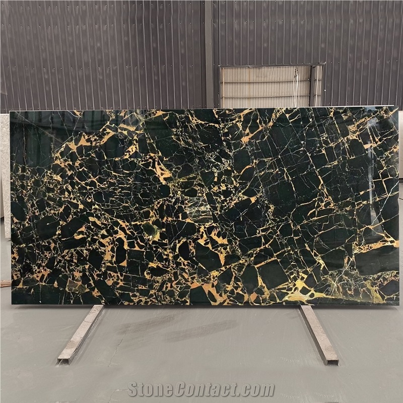 Athens Black Gold Marble Slabs Floor Tiles Countertops
