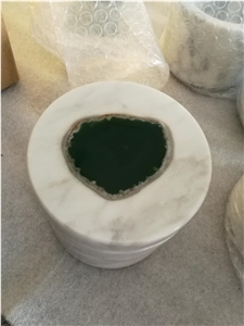 Goldtop Stone OEM/ODM Marble Bath Salt Box