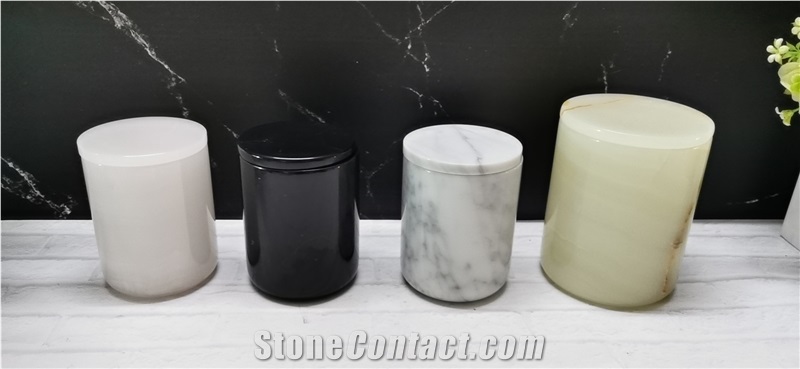 Goldtop Stone OEM/ODM Marble Candle Jar