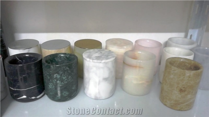 Goldtop Stone OEM/ODM Marble Candle Jar