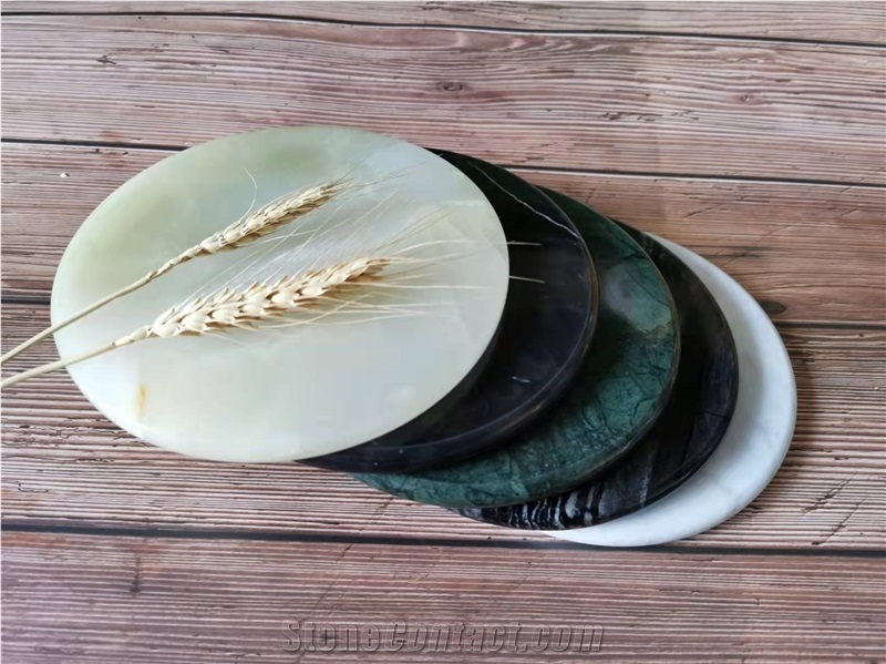 Goldtop Stone OEM/ODM White Mable Coasters