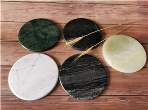 Goldtop Stone OEM/ODM White Mable Coasters
