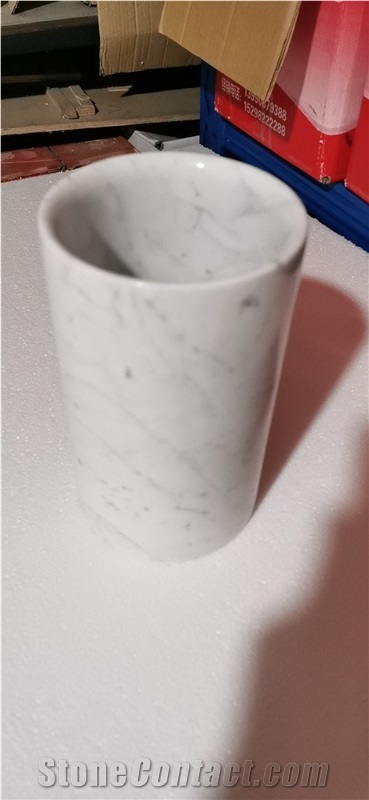 Goldtop Stone OEM/ODM White Marble Red Wine Bottle Container