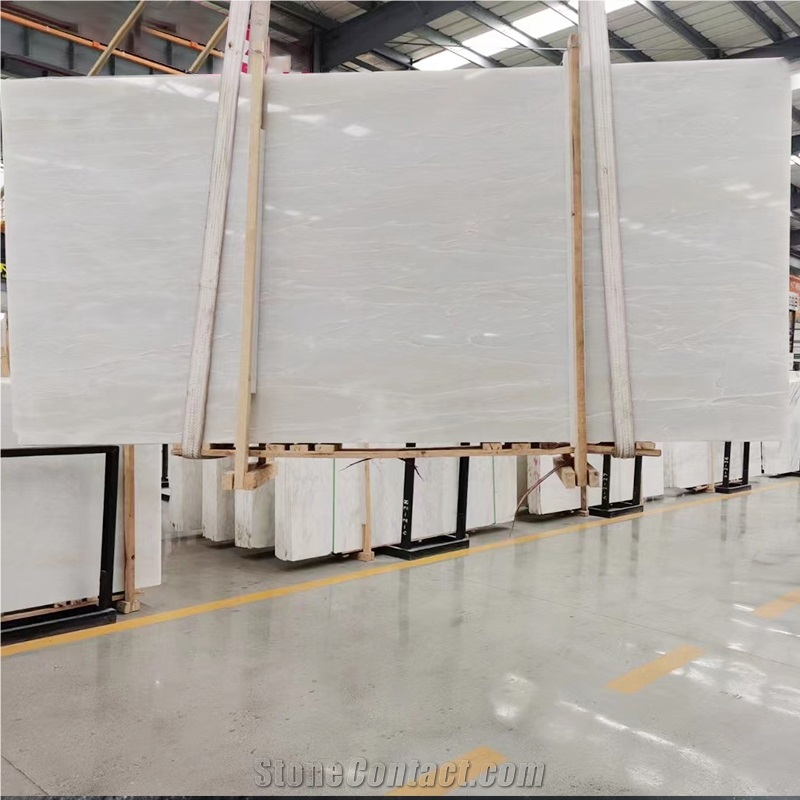 Natural Stone Polished Cary Ice Marble Surface Slab