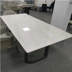 Natural Stone Polished Cary Ice Marble Surface Slab