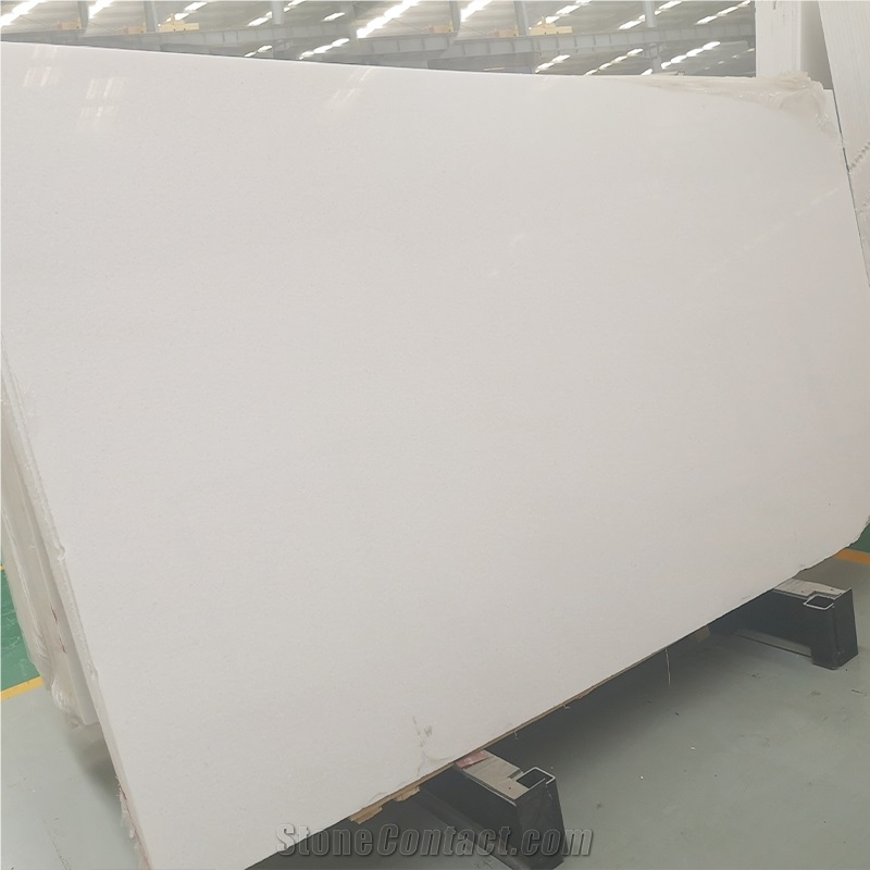 Pure White Crystal Table Natural Marble Slabs