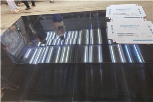 S6808 Super Black Porcelain Floor Tiles Artificial Stone
