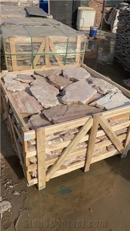 Beige Quartzite Crazy Pavers Flagstone
