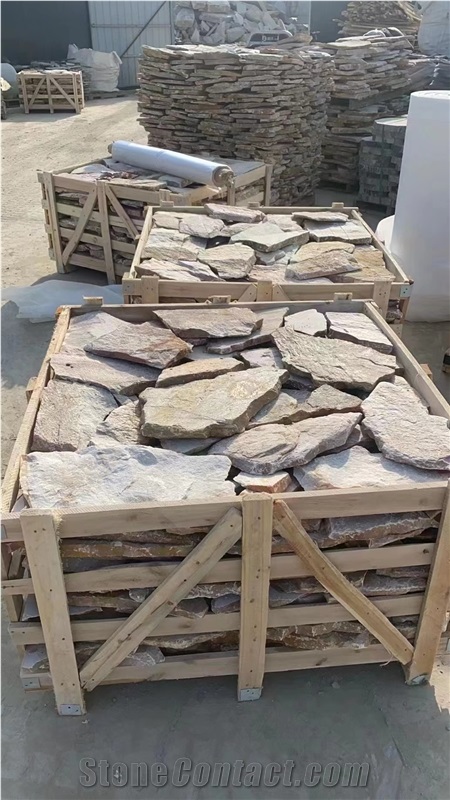 Beige Quartzite Crazy Pavers Flagstone