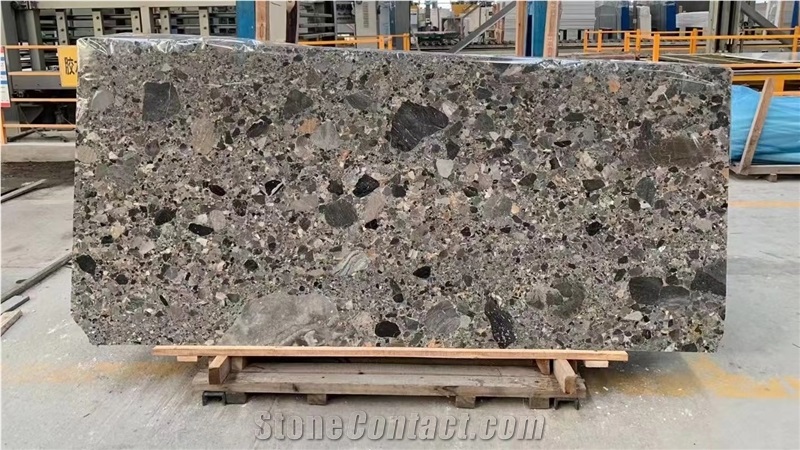 Ceppo Grigio Conglomerate Slab Polished For Floor